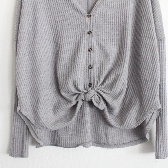 OUT FROM UNDER OVERSIZED THERMAL BUTTON-FRONT TOP - Picture 9 of 10